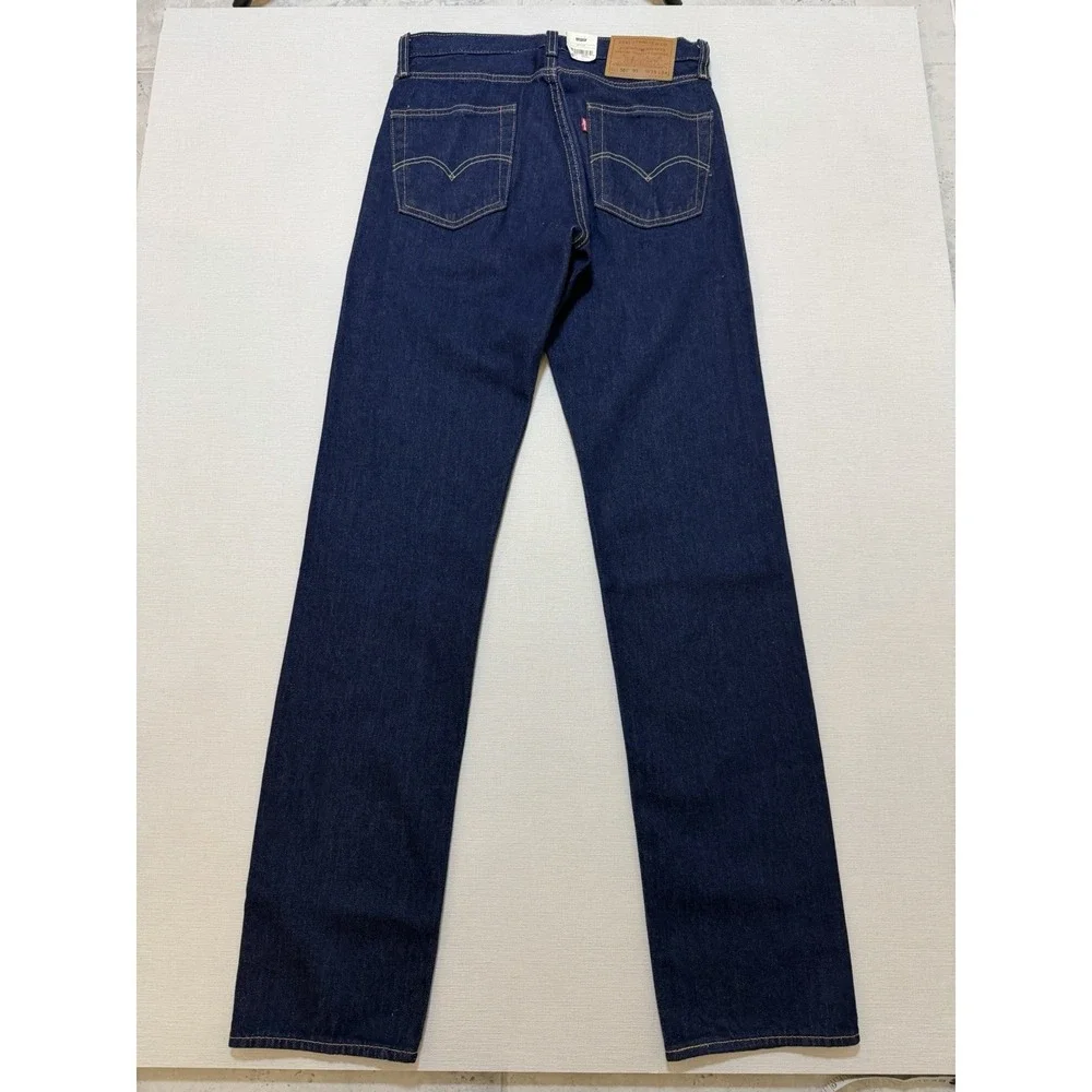 Levi's Premium 501 '93 Straight Dark Wash Stretch Jeans Men's 29x34 Button Fly